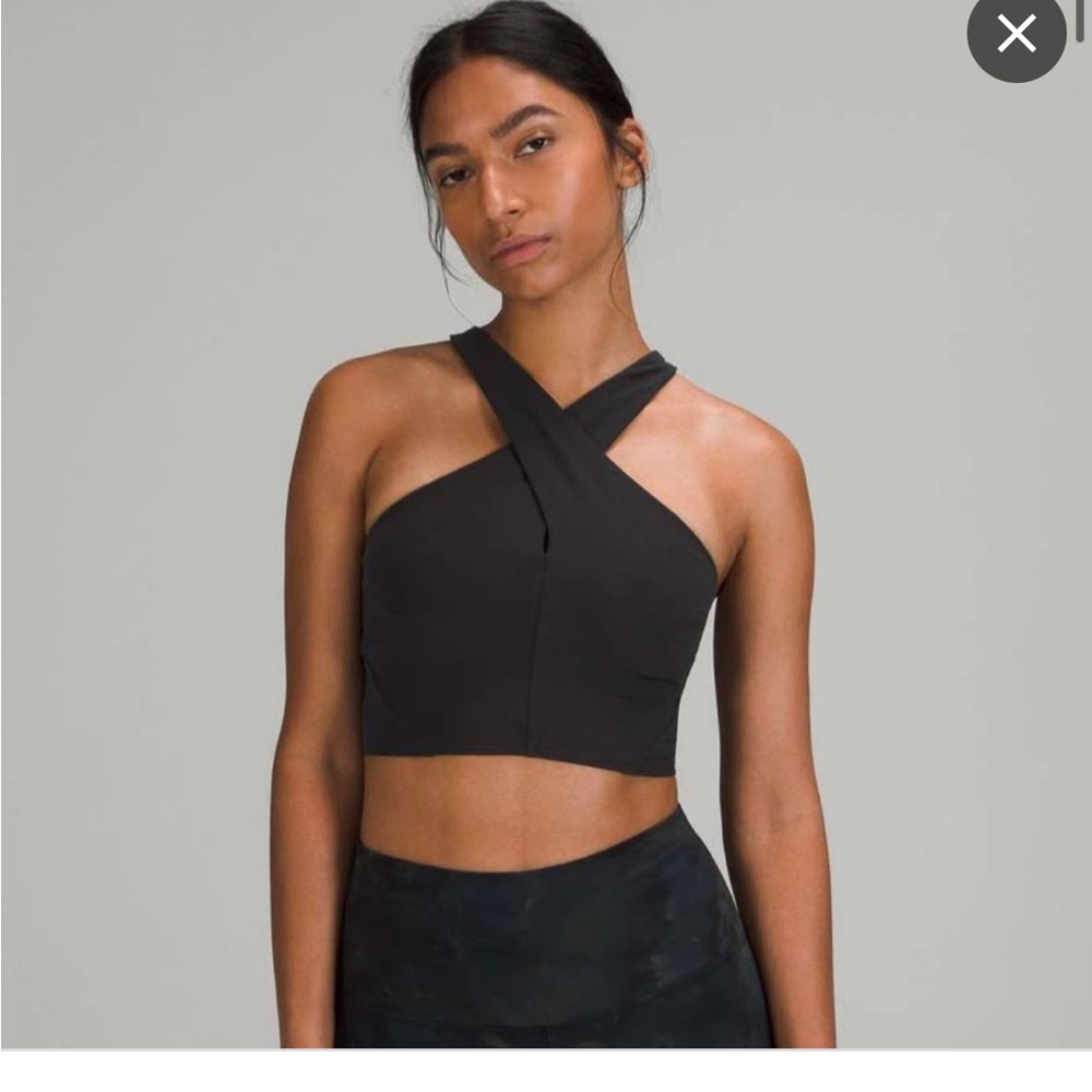 Lululemon cross top army green size 4